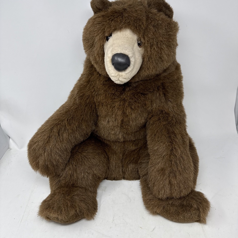 Douglas Cuddle Toy Teddy Bear Brown Large 22"Plush Stuffed Animal Vintage RARE